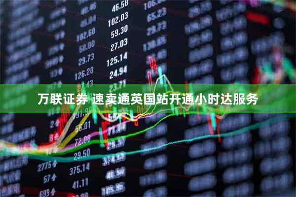 万联证券 速卖通英国站开通小时达服务